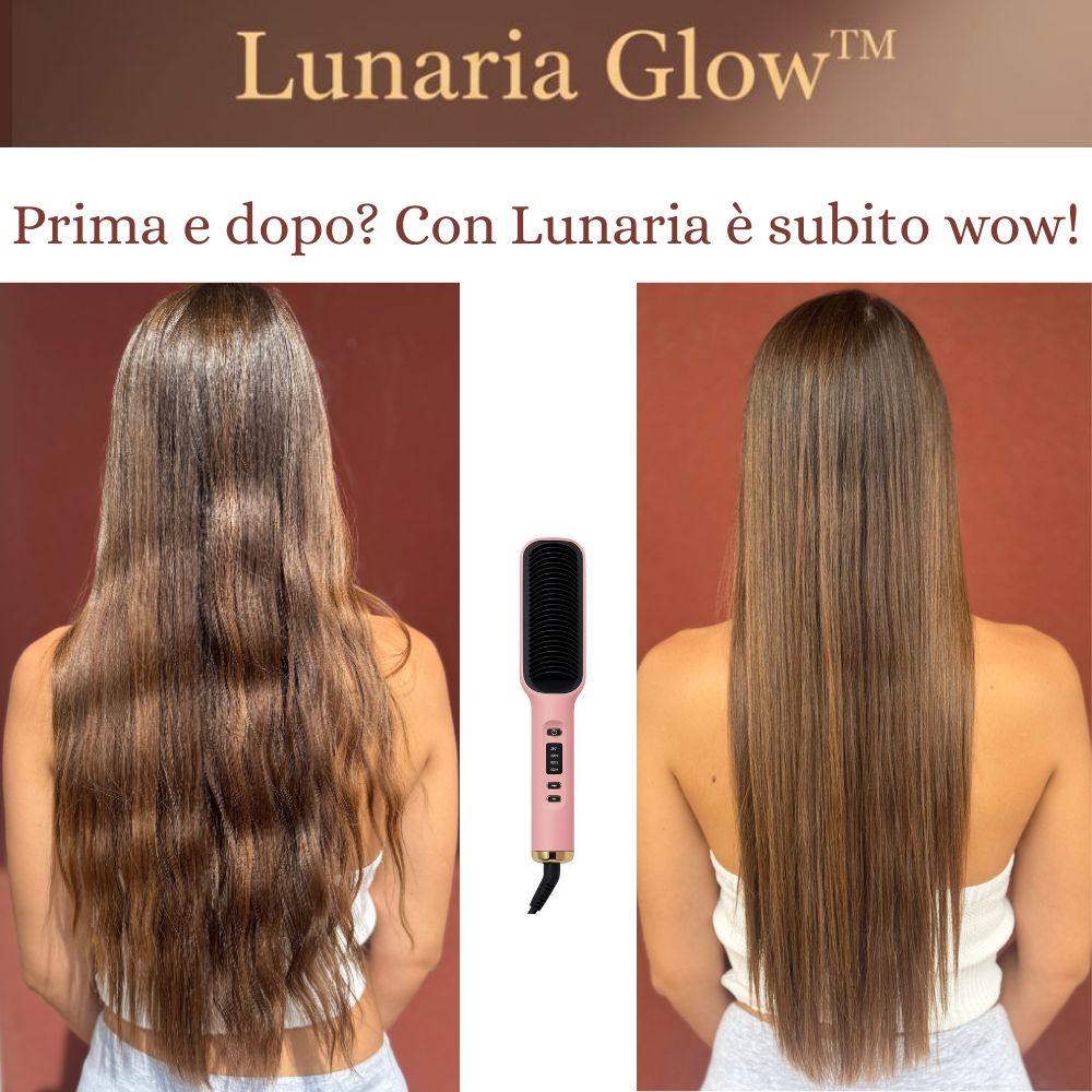 Lunaria Glow™ - Pettine Lisciante antiscottatura