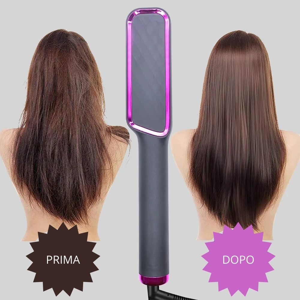 Lunaria Glow™ - Pettine ioni negativi per lo styling antiscottatura